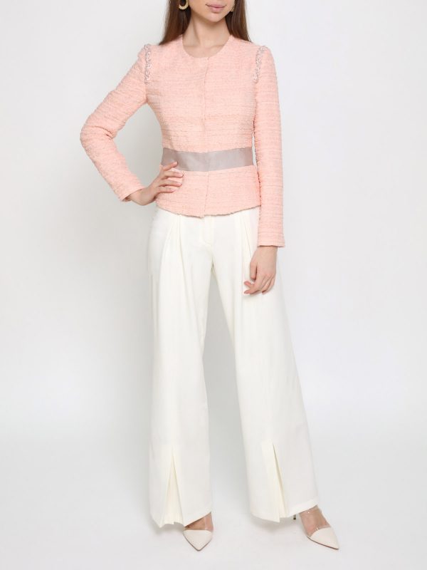 White Lily Wool Trousers