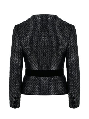 Black Pearl Shimmery Tweed Jacket