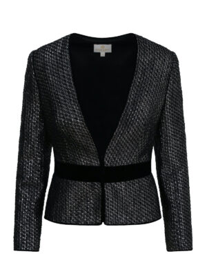 Black Pearl Shimmery Tweed Jacket