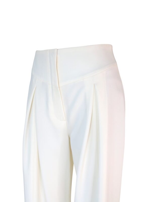 White Lily Wool Trousers