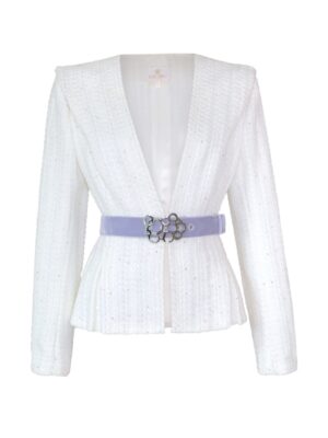 White Pearl Tweed Jacket