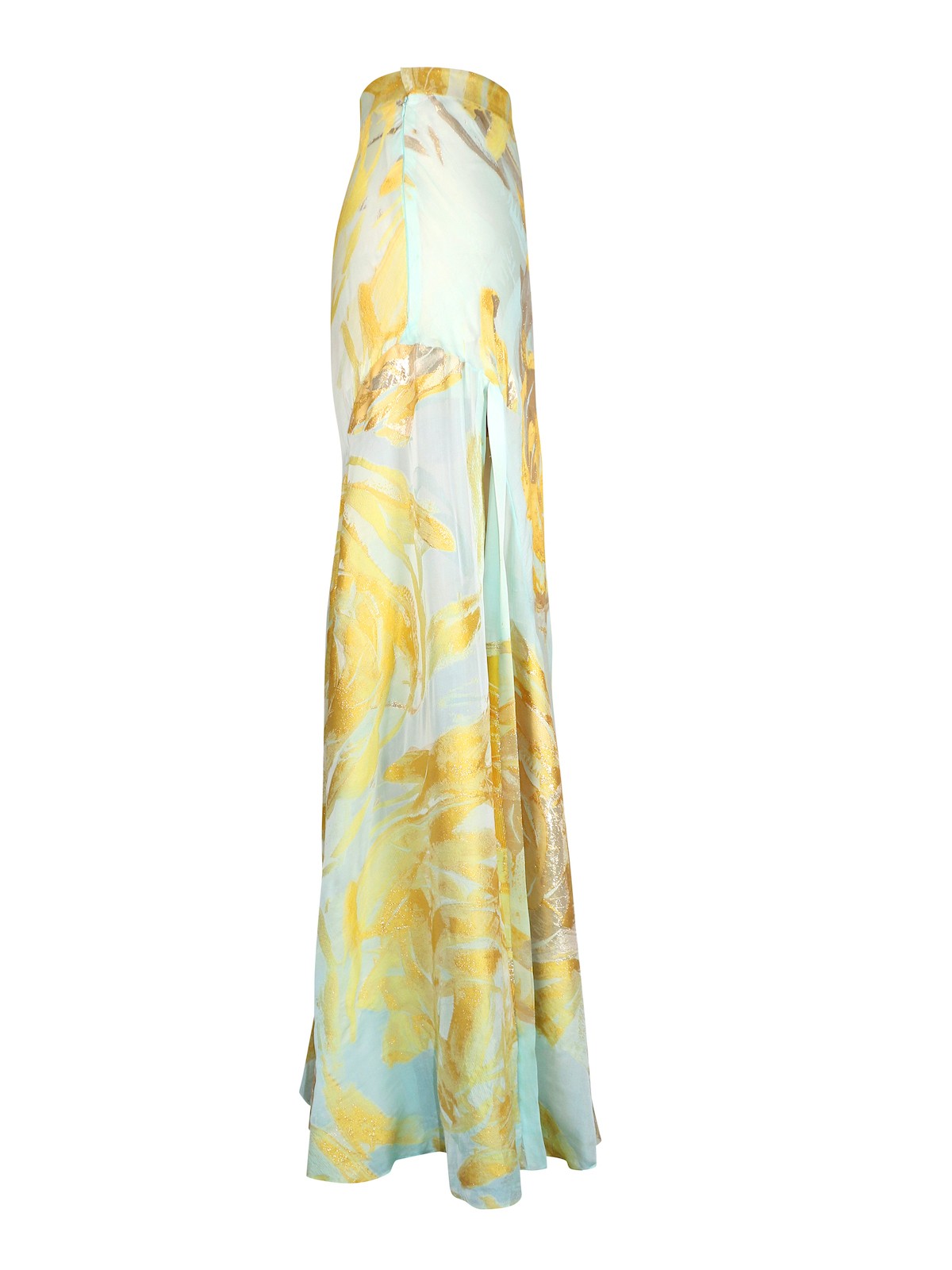 Azore Citrine Slit Long Skirt - SAFIRO Luxury Garments for Women