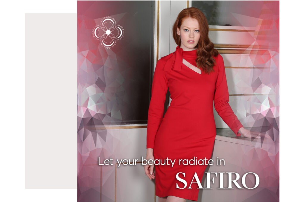 SAFIRO Red Dress