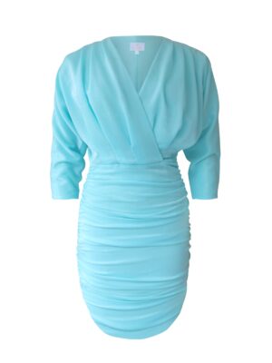 Blue Topaz Shimmery Silk Dress
