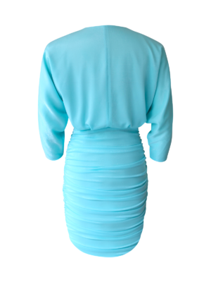 Blue Topaz Shimmery Silk Dress
