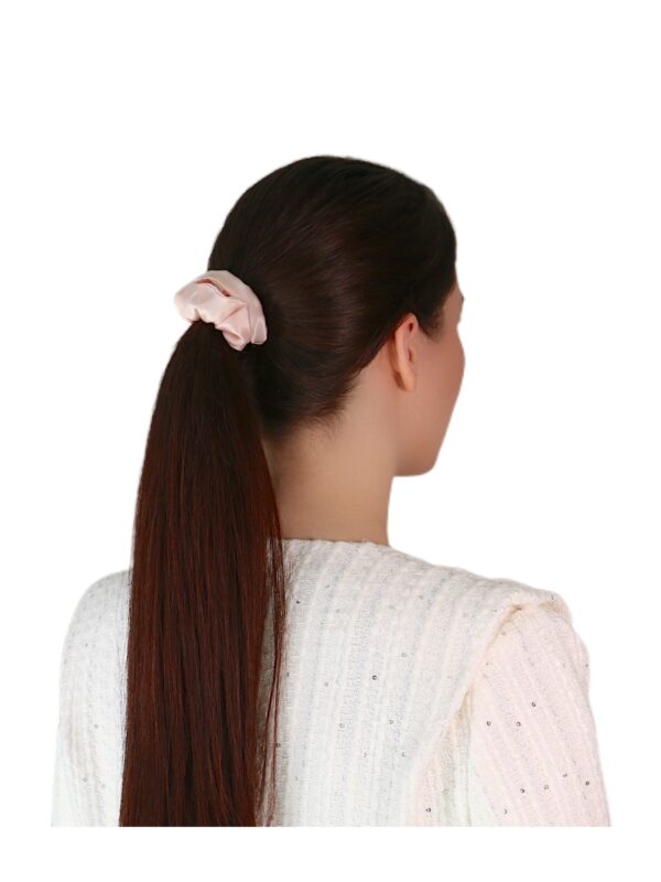 Silk satin hair ties (pink)
