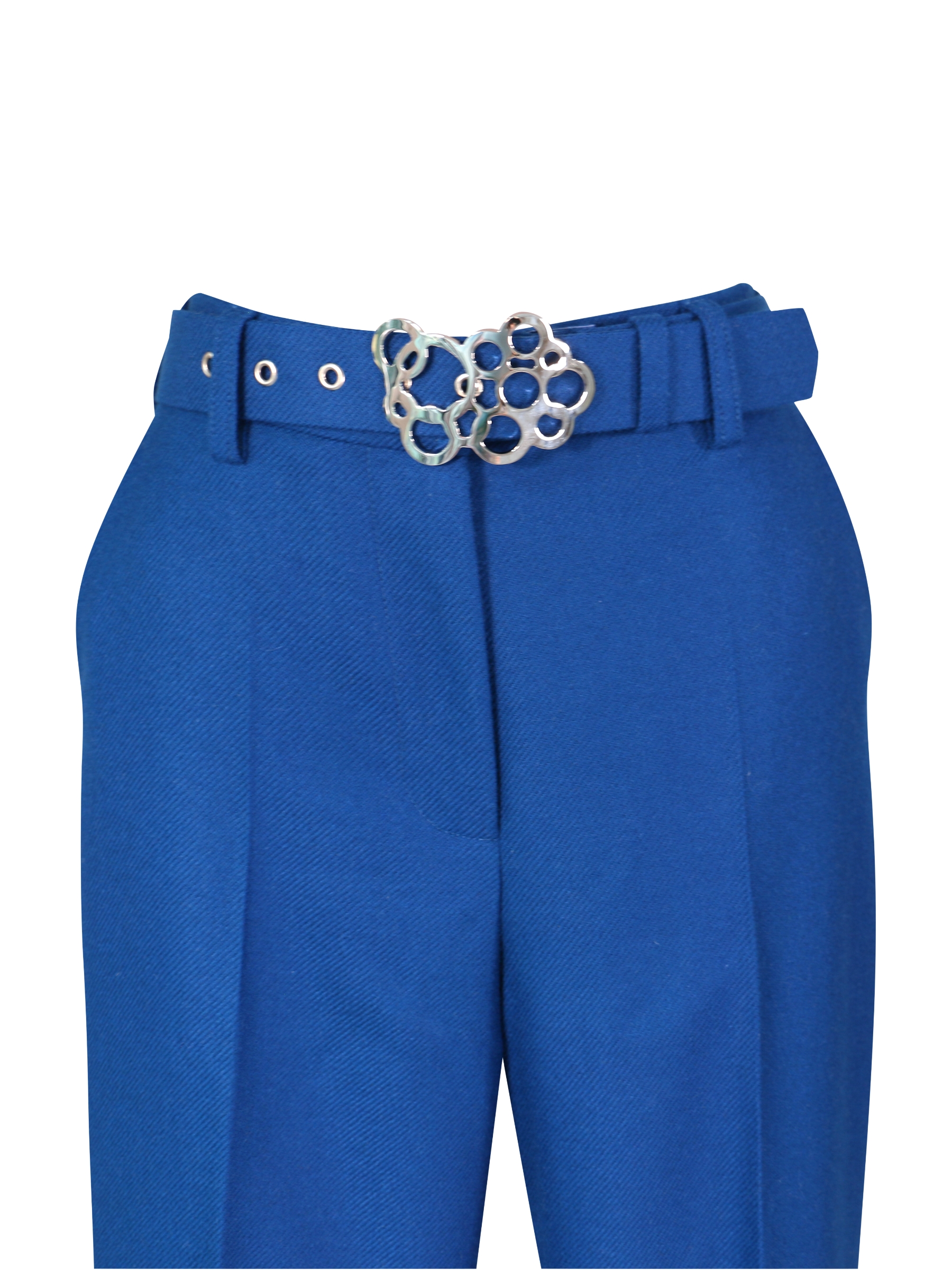 Capri Blue Cashmere Trousers