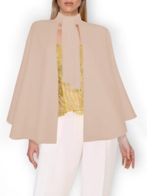 Cashmere Cape Poncho in Beige Cashmere Cape Poncho in Beige