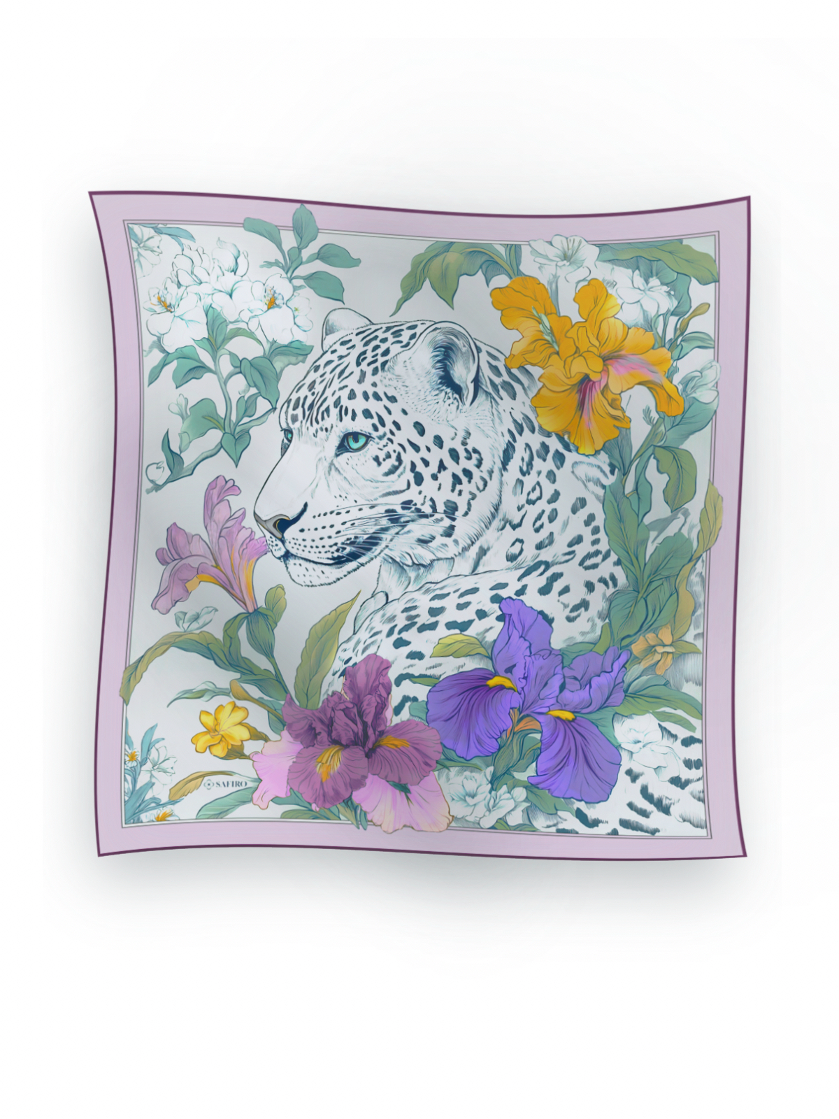 Pink silk scarf, silk scarf for ladies, Hermes silk scarf